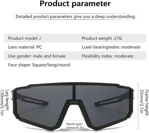 Sports Sunglasses for Mens Women Youth Baseball Sunglasses Protection Men Cycling Glasses in Saudi Arabia