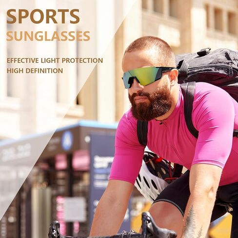 Sports Sunglasses for Mens Women Youth Baseball Sunglasses Protection Men Cycling Glasses in Saudi Arabia
