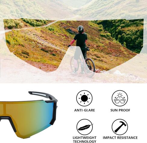Sports Sunglasses for Mens Women Youth Baseball Sunglasses Protection Men Cycling Glasses in Saudi Arabia