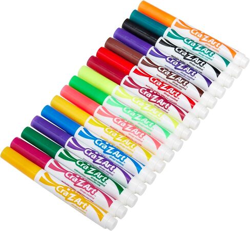 Cra-Z-Art Super Washable Broadline Markers Bulk Class Pack 200ct 8 Assorted Colors, 25 Broadline Markers in Each Color in Kuwait
