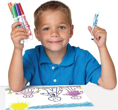 Cra-Z-Art Super Washable Broadline Markers Bulk Class Pack 200ct 8 Assorted Colors, 25 Broadline Markers in Each Color in Kuwait