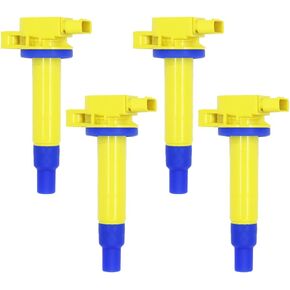 4PCS ARKAUTO HIGH PERFORMANCE IGNITION COIL UF316 UF-316 9091902265 909190-2265 90919-02240 9091902240 90080-19021 9008019021 FOR Scion xA XB Toyota Echo Prius Yaris 1.3 1.5 L4 1NZ 2NZ