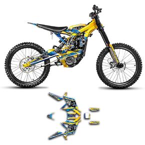 Kungfu Graphics Decal Kit for Surron Sur-Ron Light Bee X LBX, for Segway X160 X260 with DNM Fork Off-road Motorcycle Dirt eBike, SRX17N007-KO