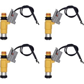 Fuel Injector Set of 4 with Connector Pigtail Compatible with Marine Yamaha F150 Outboard 115HP 1997-2004 Mitsubishi Diamante Galant Montero Sport 3.5L 3.0L 2.4L V6 l4 CDH275