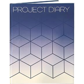 BookFactory Project Diary/Project Management Logbook - Wire-O, 100 Pages, 8.5" x 11" (JOU-100-7CW-PP(Projects))