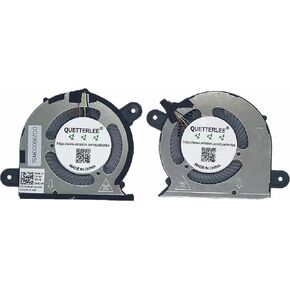 Replacement New Laptop CPU+GPU Cooling Fan for Dell XPS 2020 Year 9300 9310 P117G Series 0FRK0V 0WX28K EG50040S1-CI40-S9A EG50040S1-CI30-S9A DC5V Fan