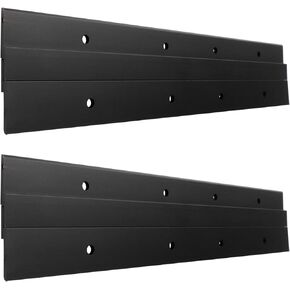 4pairs 2-Inch French Cleat Picture Hangers Aluminum Alloy Z Type Clips Wall Mounting Picture Frame Brackets for Panels Whiteboards Shelves Artworks Photos (Black)
