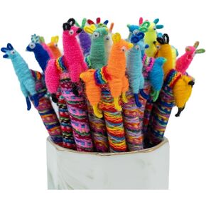 Pawnee Bill's Yarn Llama Pens - Set of 2 Handmade Llama Ballpoint Pens