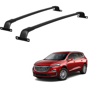 ALAVENTE Roof Rack Crossbar fits for Buick Enclave 2018-2024 with Side Rails(NOT FIT MODELS WITH FRONT POWER SUNROOF) 165lbs Adjustable Aluminum Crossbars for Roof Boxes Bags Kayak Bicycle Accessories