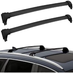 2Pcs Roof Racks Cross Bars Compatible for Honda CR-V 2017-2022 Luggage Cargo Carrier, Black 165LBS Aluminum Cargo Carrier Rooftop Bag Luggage Racks Cross bar
