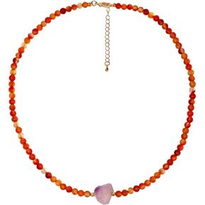 Raw Amethyst Beaded Choker Necklace Reiki Healing Crystals Necklaces for Women Men Trendy Balance Energy Protection Unisex Jewelry