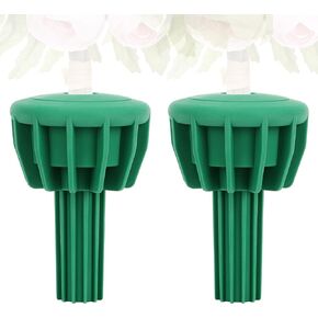 Cemetery Vase Rubber Inserts, Silicone Secure Flowers Holder for Headstone 2 Packs