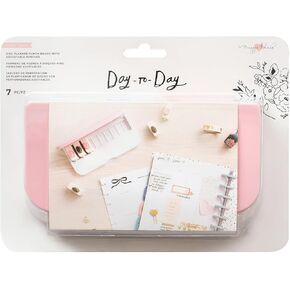 American Crafts - Adjustable Planner Punch Board, 7 Piece (6 Hole Punch) in Kuwait