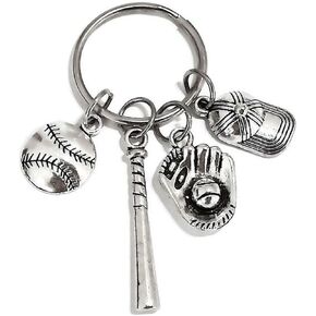 Kit's Kiss Baseball Keychain Softball Keychain Baseball Gloves Baseball Bats Baseball Cap Softball Gloves Softball Bats Baseball Coach Gift