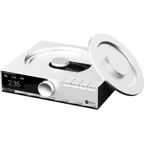 SMSL PL200 MQA CD Player DAC AK4499EX Chip USB Bluetooth 5.1 Headphone Amplifier Supports 32bit/768kHz DSD512 USB/CD Player Input Fully Balanced Decoding DAC Preamp,with Remote Control (Silver)