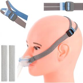 2 Pack Advanced Upgraded P10 Replacement Headgear Straps with 2 Strap Covers Fit for Airfit P10/N30, Fully Adjustable Quick-fit Design Premium Elastic Soft Material