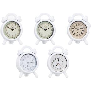 5 Pcs Dollhouse Miniature Alarm Clock,Mini Alarm Clock Model for 1/12 Scale,Mini Furniture Dollhouse Decoration Accessories