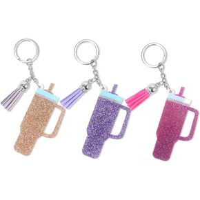 Miniature Keychain Stash for Stanley Tumbler,Mini Stanley Cup Keychain Charm for Handbags,Purse,School Bag Key Ring,Stanley Accessories