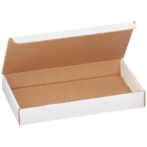 Aviditi White Literature Mailing Boxes, 14 1/8 x 8 3/4 x 2 Inches, Pack of 50, Crush-Proof, for Shipping, Mailing and Storing