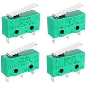 Heyiarbeit KW4-3Z-3 مفتاح حد صغير AC 250V 5A رافعة مفصلية لمطحنة CNC (عبوة من 10)