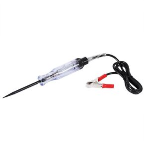 Car 6V 12V 24V DC Digital Electrical Circuit Voltage Tester Multimeter Wire Long Probe Pen Light Bulb