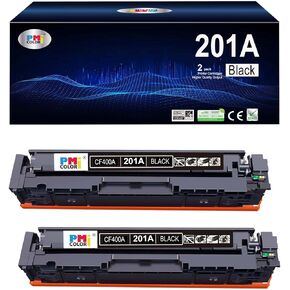 201A Black Toner Replacement for HP 201A CF400A Toner Fit for HP Color Laserjet Pro M252dw, M252n; Color Laserjet Pro MFP M277c6, M277dw, M277n Printer Ink (2 Black)