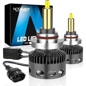 مصابيح LED NOVSIGHT 9012 360 درجة، 600% فائقة السطوع 22000LM 120W 9012 لمبة LED للضباب، 6500K توصيل وتشغيل أبيض بارد، حزمة من 2 in Kuwait
