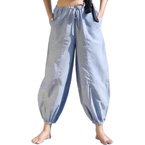 Harem Pants with Pockets - High Waist Yoga Pants for Women - Handmade 100% Organic Cotton
