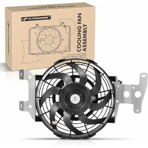 A-Premium Engine Radiator Cooling Fan Assembly Compatible with Ford & Mercury Models - Explorer 2002-2010, Explorer Sport Trac 2007-2009, Mountaineer 2002-2010 - Replace# 1L2H8W601AC, 1L2Z8C607AC