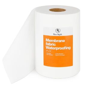 Waterproofing Membrane Fabric, 6 Inch X 75 Foot Roll Anti-Fracture Membrane Fabric, Non-Woven Waterproof Fiberglass Mesh Tape for Bathroom Shower Walls, Floors, Tiles