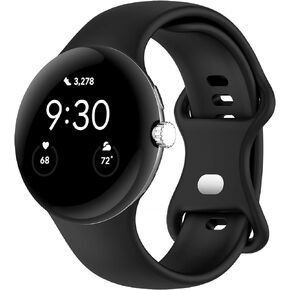 Band Compatible with Google Pixel Watch Soft Silicone Sport Watch Bands Replacement Watch Strap Bracelet for Google Pixel Watch 2/1 Smartwatch Accessories