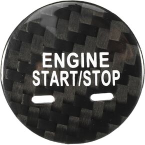 Engine Start Stop Button Cover for Chevrolet Malibu Durable | Ignition Starter Switch Sticker Black 1 Pcs