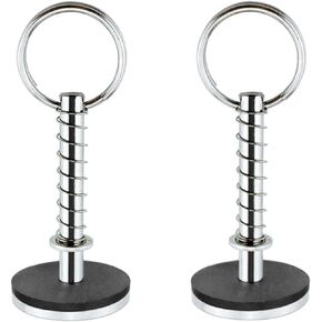 NRC&XRC Stainless-Steel 316 Hatch Cover Pull Handle with Spring Hidden Pin Button for Fishing Boat Yacht Dia.:3/16in(4.8MM),Total Length:2-1/8IN(54.4MM)