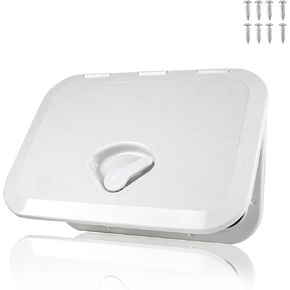 Boat Hatch Boat Deck Access Hatch & lid,Marine Inspection Hatch Access Hatch Rectangle,Inspection Hatch Cover Deck Hatch Deck Plate Hatch for Marine Caravan RV(White)