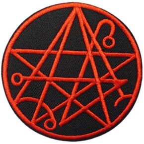 Cute-Patch Necronomicon Patch 666 H.P. Lovecraft Black Metal Necromancy Satanic Evil Dead