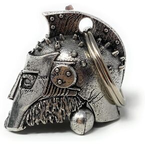 Gladiator Motorcycle Biker Bell Accessory or Key Chain for Luck