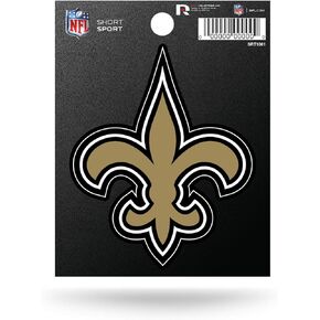 Rico Industries NFL New Orleans Saints Die Cut Team Logo Short Sport Sticker