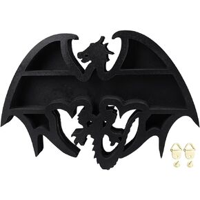 Pssopp Crystal Display Shelf, Material Modern Crystal Shelf Dragon Shape Venture Decor Crystal Display Shelf for Storing ycrystals Stones and Essential Oils
