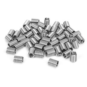 50 pcs Thread Repair Insert, Metric M8 x 1.25 Thread Sleeves, Stainless Steel Wire Thread Sheaths for Thread Repairing (25mm)