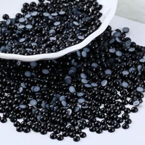 1300PCS 6mm Flatback Half Pearls, White AB Flatback Pearls for Crocs Shoes Cups Wedding Crafts Jewelry Scrapbook Nail Decoration,