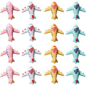 XQingmei 40 Pieces Color Mini Airplane Flatback Resin Decoration Accessories Crystal Mud Stuffing Cute Charm Embellishments DIY Hair Clip Phone Case Ornament Scrapbook Crafts Suit