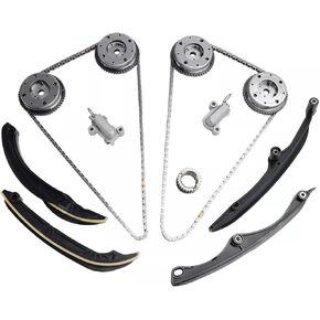 HL3Z6268A Engine Timing Chain Kit 3-1079S with VVT Gear Sprocket Fits for Ford F150 3.5L Ecoboost, for Expedition, for Lincoln Navigator 3.5L V6 DOHC 2017-2023 HL3Z-6268-A HL3Z6K255A