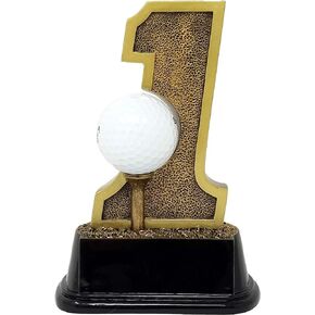 Decade Awards Golf Hole-in-One Trophy - 6 Inch Tall | Exquisitely Detailed Golf Tournament Hole in 1 Award - Engraved Plate on Request