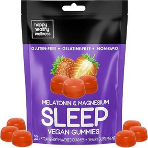 الميلاتونين 3 ملغ من مضغ النوم للبالغين مع 1 ملغ من المغنيسيوم | علكات نباتية نائمة طبيعية 100% قابلة للمضغ (نكهة الفراولة - 30 علكة) مصنوعة في الولايات المتحدة الأمريكية in Kuwait