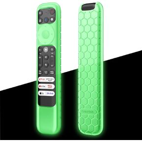 Fintie Protective Case for 2023 TCL RC813 FMB1 / RC902V FMR1 / RC923 Voice Remote, Light Weight Anti Slip Shockproof Silicone Cover for TCL Q6 Q7 QM8 S4 S3 Series Google TV Remote Control, Black