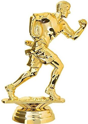 Crown Awards Flag Football Trophies with Custom Engraving, 6" Personalized Male Flag Football Trophy On Black Base Prime in Saudi Arabia