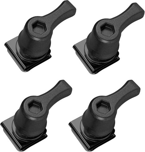 Saddlebag Mounting Hardware，Motorcycle Bag Bolts Theft Deterrent System Lock Fastener Bolt Nut Fit for Harley Touring Road King Street Glide Road Glide (Black) in Saudi Arabia