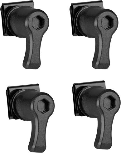 Saddlebag Mounting Hardware，Motorcycle Bag Bolts Theft Deterrent System Lock Fastener Bolt Nut Fit for Harley Touring Road King Street Glide Road Glide (Black) in Saudi Arabia