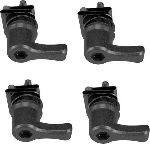 Saddlebag Mounting Hardware，Motorcycle Bag Bolts Theft Deterrent System Lock Fastener Bolt Nut Fit for Harley Touring Road King Street Glide Road Glide (Black) in Saudi Arabia