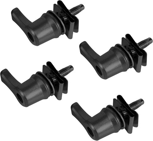 Saddlebag Mounting Hardware，Motorcycle Bag Bolts Theft Deterrent System Lock Fastener Bolt Nut Fit for Harley Touring Road King Street Glide Road Glide (Black) in Saudi Arabia